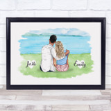Outdoor Nature Lake Romantic Gift For Him or Her Personalized Couple Print