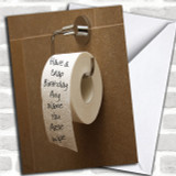 Crap Birthday Toilet Roll Insulting Offensive Funny Personalized Birthday Card