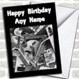 Optical Illusion Staircase Personalized Birthday Card