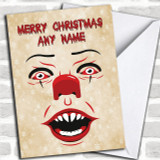 Pennywise Clown It Personalized Christmas Card