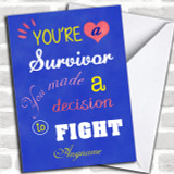 Cancer Survivor Beat This Personalized Card