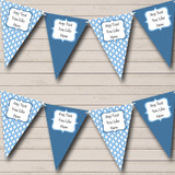 Blue Cross Personalized Christening Baptism Bunting Flag Banner