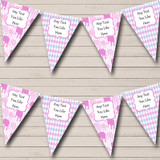 Girl Pink Elephants Welcome Home New Baby Bunting Flag Banner