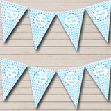 Blue Dolphin Welcome Home New Baby Bunting Flag Banner