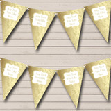 Gold Winter Personalized Christmas Bunting Flag Banner