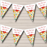 Bright Summer Personalized Shabby Chic Garden Tea Party Bunting Flag Banner