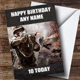Personalized Call Of Duty Ww2 Children's Birthday Card