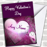 Gorgeous Purple Love Romantic Personalized Valentine's Card