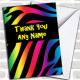 Tiger Animal Print Personalized Thank You Card