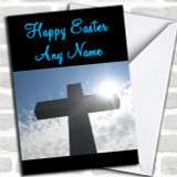 Christian Crucifix Cross Personalized Easter Card