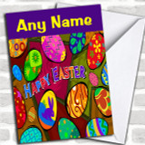 Bright And Colourful Personalized Easter Card