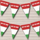 Hungarian Flag Hungary Personalized Carnival, Fete & Street Party Bunting Flag Banner