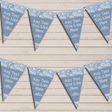 Pretty Lace Blue Engagement Bunting Garland Party Banner