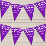 Purple Watercolour Lights Engagement Bunting Garland Party Banner