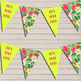 Tropical Floral Hawaiian Beach Party Luau Floral Hen Do Party Bunting