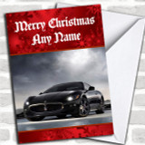 Maserati Granturismo Personalized Christmas Card