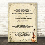 Sinead O'Connor Nothing Compares 2 U Song Lyric Vintage Quote Print