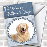 Golden Retriever Dog Traditional Animal Personalized Father's Day Card