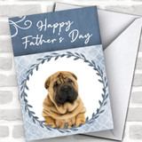 Shar-Pei Dog Traditional Animal Personalized Father's Day Card