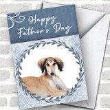 Saluki Dog Traditional Animal Personalized Father's Day Card