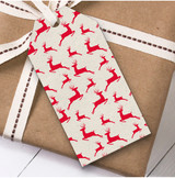 Red Deer Christmas Gift Tags