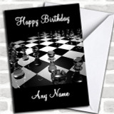 Chess Board Personalized Birthday Card