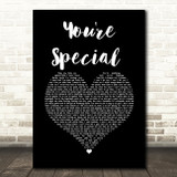 NF You're Special Black Heart Song Lyric Wall Art Print