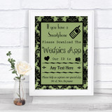 Sage Green Damask Wedpics App Photos Personalized Wedding Sign