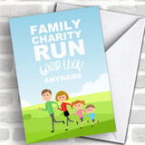 Family Charity Run Good Luck Personalized Good Luck Card