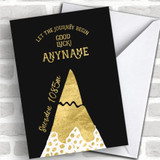 Snowdon Gold Style Good Luck Personalized Good Luck Card