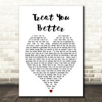 Shawn Mendes Fallin All In You Heart Song Lyric Print Red Heart Print - treat you better song roblox