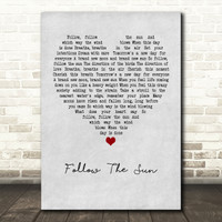 Xavier Rudd Follow The Sun Heart Song Lyric Print Red Heart Print