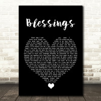 Florida Georgia Line Blessings Vintage Heart Song Lyric Quote Music Poster Print Red Heart Print - blessing white angel wings roblox