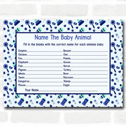 Personalized Prints Baby Shower Games Page 1 Red Heart Print Personalized Prints Baby Shower Games Page 1 Red Heart Print