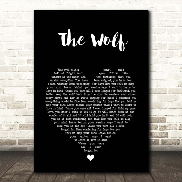 Mumford & Sons The Wolf Black Heart Song Print