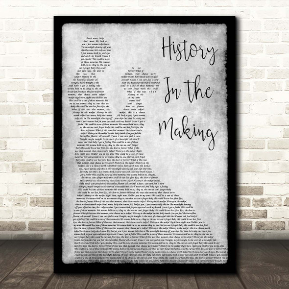 Darius Rucker History In The Making Grey Man Lady Dancing Song Lyric Print