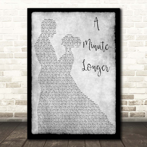 Stereophonics A Minute Longer Grey Man Lady Dancing Song Lyric Print