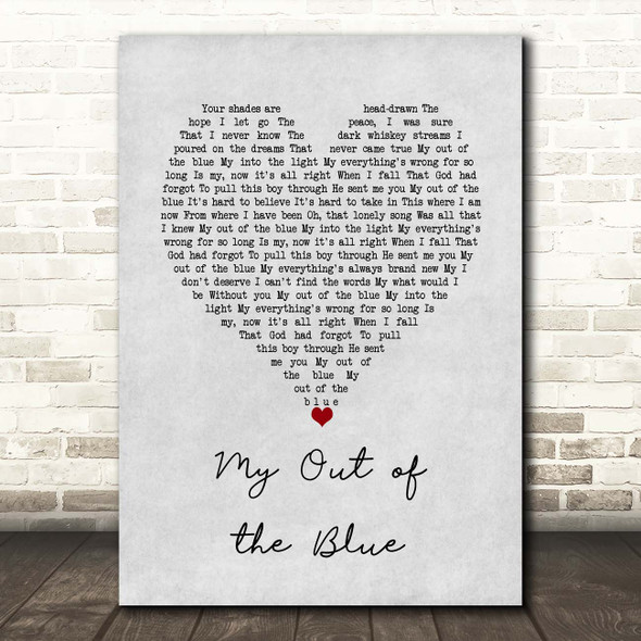 Charles Esten My Out of the Blue Grey Heart Song Lyric Print