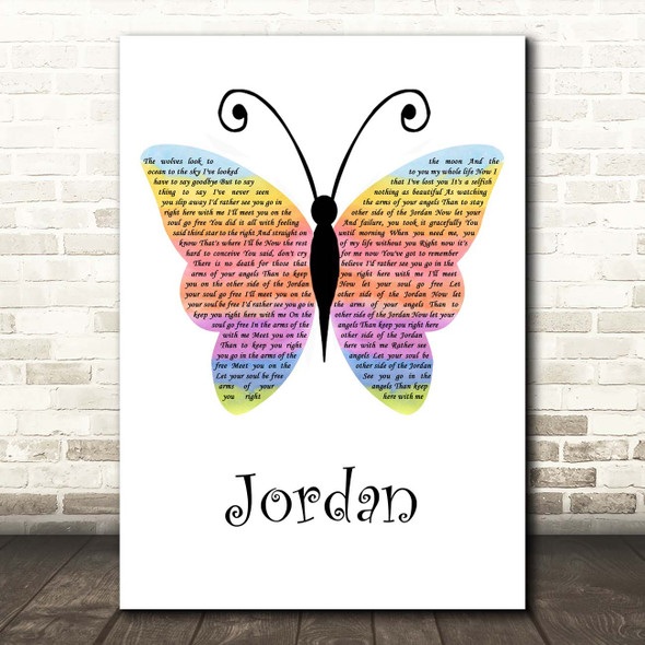 Rival Sons Jordan Rainbow Butterfly Song Lyric Print