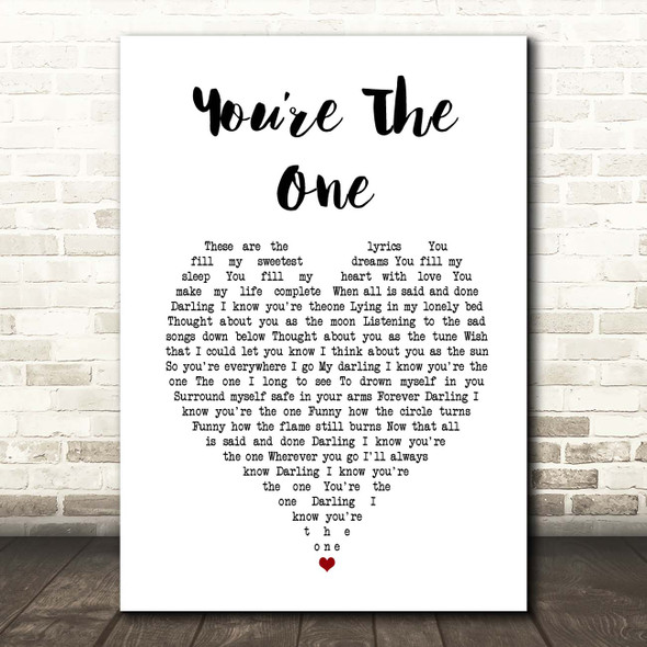 Shane McGowan Youre The One White Heart Song Lyric Print