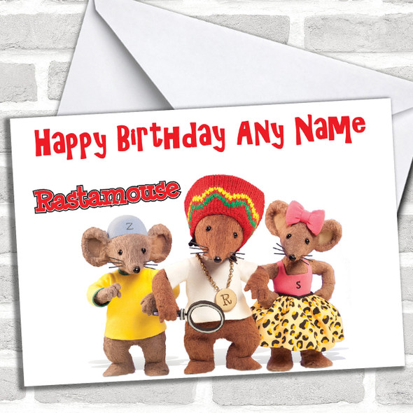 Rastamouse Personalized Birthday Card