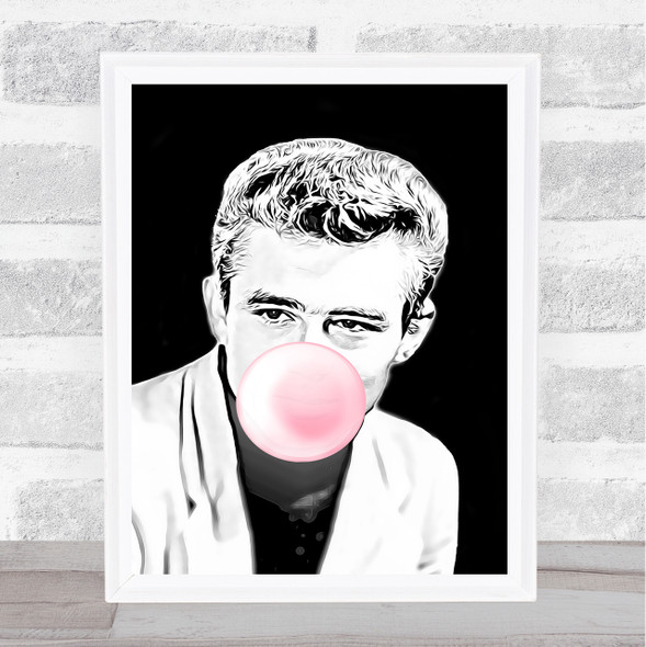 James Dean Bubble Gum Wall Art Print