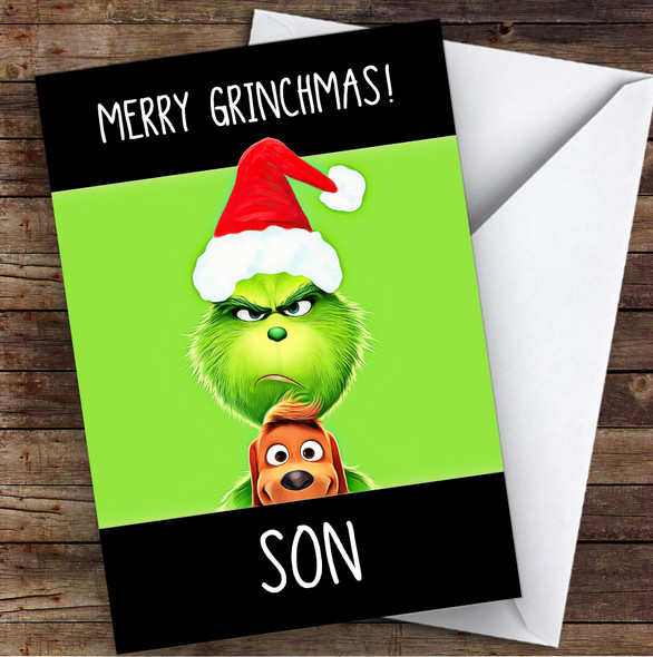 Son Grinchmas Personalized Christmas Card