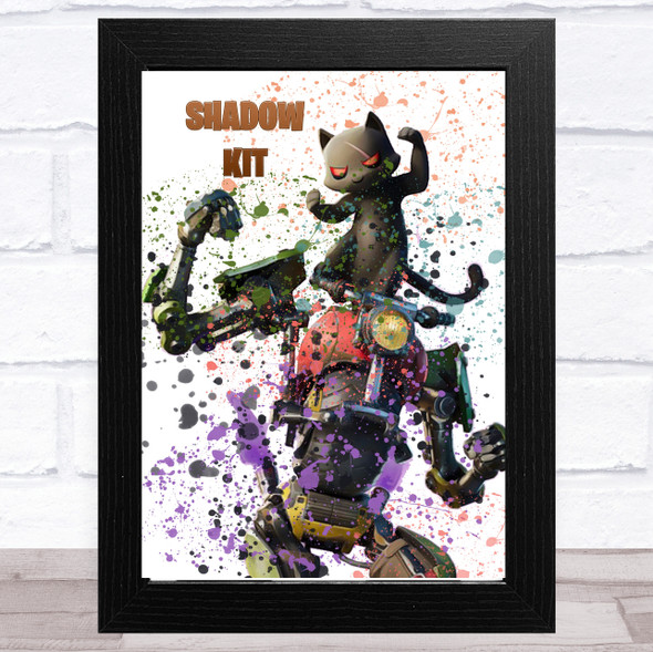 Splatter Art Gaming Fortnite Shadow Kit Kid's Room Children's Wall Art Print