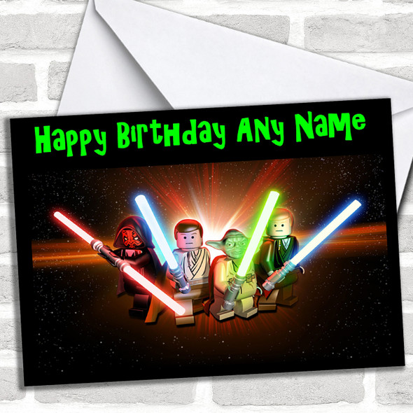 Lego Star Wars Personalized Birthday Card