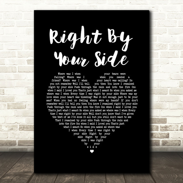James Morrison Right By Your Side Black Heart Song Lyric Music Art Print