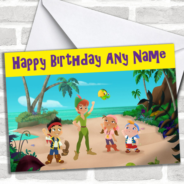 Jake And The Neverland Pirates Personalized Birthday Card