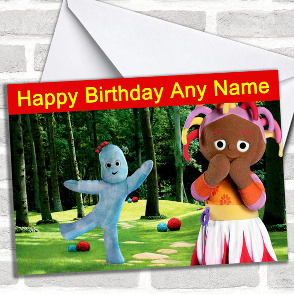 In The Night Garden Upsy Daisy Iggle Piggle Personalized Birthday Card