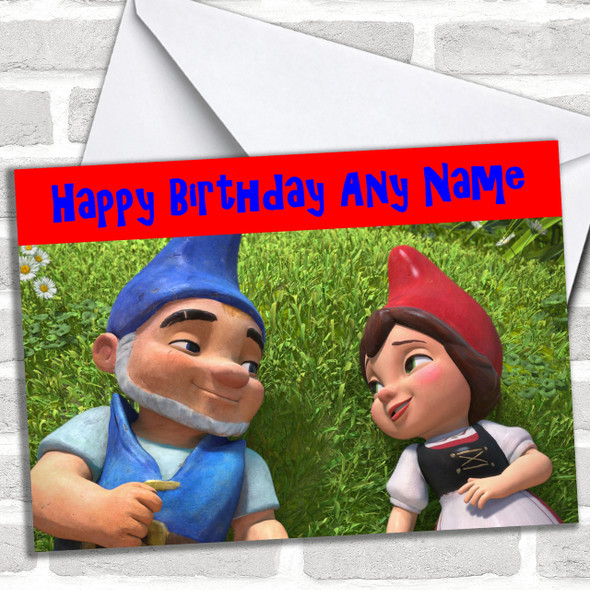 Gnomeo & Juliet Personalized Birthday Card