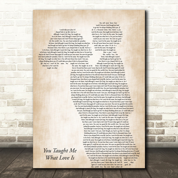 Beth Porch You Taught Me What Love Is Mother & Child Song Lyric Music Art Print